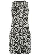 Dorothy Perkins Zebra Print Trimmed Shift Dress