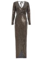 Dorothy Perkins *quiz Black Sequin Wrap Maxi Dress