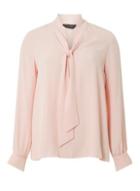Dorothy Perkins Pink Long Sleeve Pussybow Top