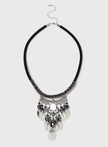 Dorothy Perkins Shell Beaded Collar Necklace