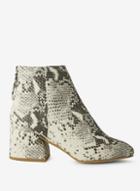 Dorothy Perkins Wide Fit Bulti Coloured Snake Print Adore Ankle Boots