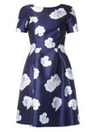 Dorothy Perkins *luxe Navy Floral Prom Dress