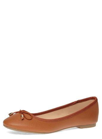 Dorothy Perkins Tan Leather Look Ballet Pumps