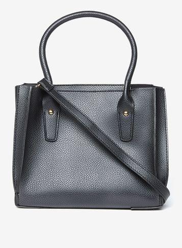 Dorothy Perkins Black Mini Pleat Tote Bag