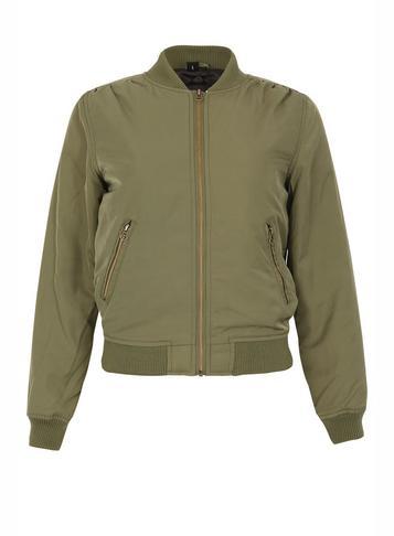 Dorothy Perkins *izabel London Khaki Bomber Jacket