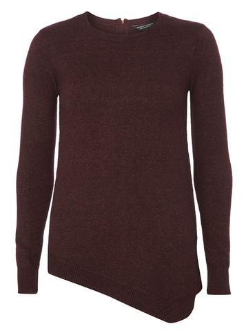 Dorothy Perkins Berry Asymmetric Hem Knitted Jumper