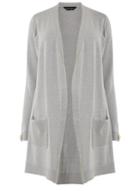 Dorothy Perkins *dp Curve Grey Button Cuff Cardigan