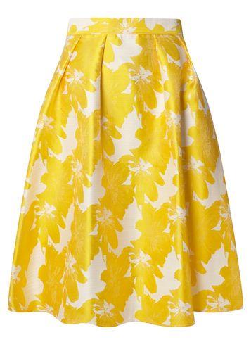 Dorothy Perkins Yellow Floral Full Skirt