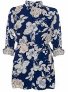 Dorothy Perkins Navy Button Playsuit