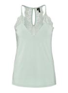 *vero Moda Teal Sleeveless Lace Top