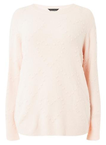 Dorothy Perkins *dp Curve Blush Heart Bobble Jumper