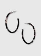 Dorothy Perkins Oval Tort Hoop Earrings