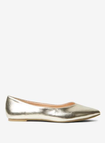 Dorothy Perkins Wide Fit Gold Pria Pumps