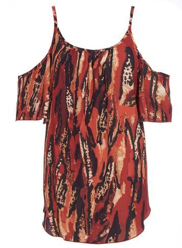 Dorothy Perkins *quiz Tribal Print Top