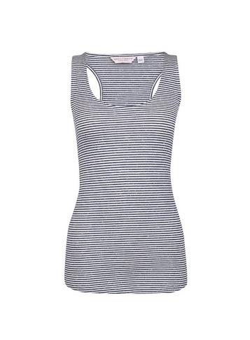 Dorothy Perkins Blue Stripe Print Top