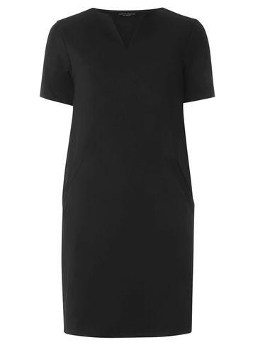 Dorothy Perkins Black Scuba A-line Shift Dress