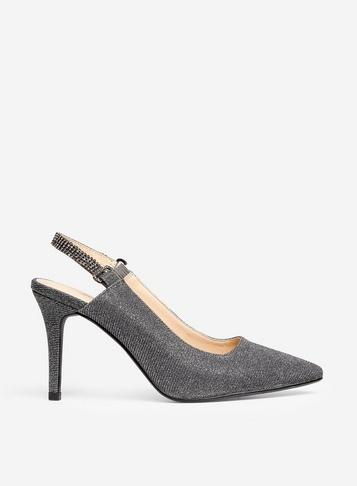 *showcase Grey 'pewter' Court Shoes