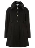 Dorothy Perkins Petite Black 'dolly Coat