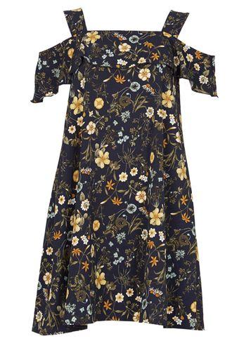 Dorothy Perkins *tenki Blue Floral Swing Dress