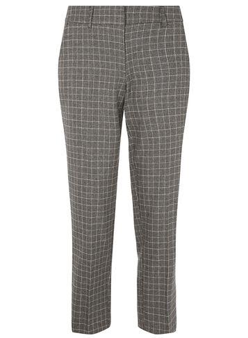 Dorothy Perkins Grey Checked Slim Tailored Fit Ankle Grazer Trousers