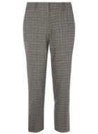 Dorothy Perkins Grey Checked Slim Tailored Fit Ankle Grazer Trousers