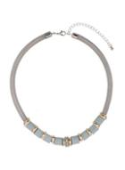 Dorothy Perkins Aqua Glitter Section Necklace