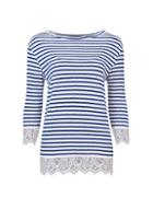 Dorothy Perkins Ivory Navy Striped Top