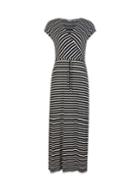 Dorothy Perkins Petite Black Striped Maxi Dress
