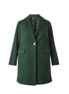Dorothy Perkins *dp Curve Green Minimal Lined Coat