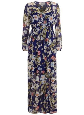 Dorothy Perkins Alice And You Floral Chiffon Maxi Dress