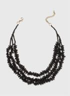 Dorothy Perkins Black Beaded Multi Necklace