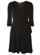 Dorothy Perkins Petite Black Jersey Wrap Dress