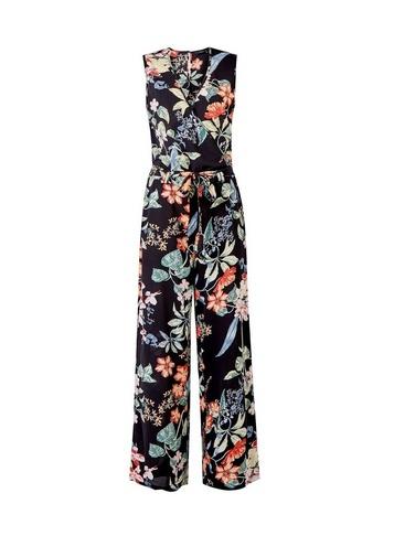 *only Multi Colour Tropical Flower Print Jumpsuit