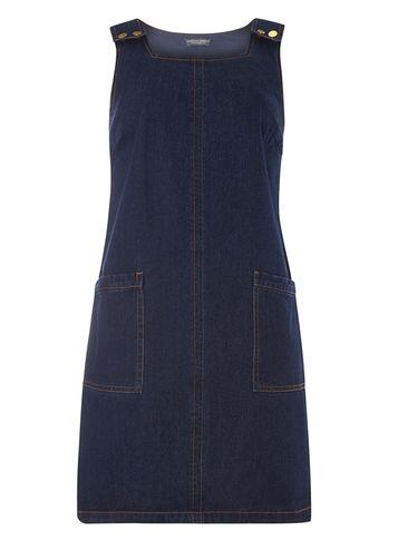 Dorothy Perkins *tall Shoulder Popper Denim Dress