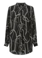 Dorothy Perkins *dp Curve Black Chain Long Sleeve Shirt