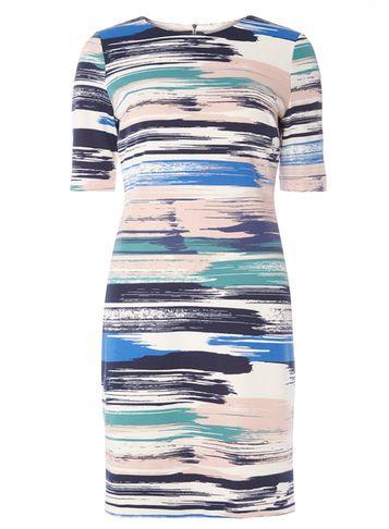 Dorothy Perkins *lily & Franc Pink Abstract Print Shift Dress