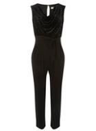 Dorothy Perkins *billie & Blossom Petite Black Cowl Neck Jumpsuit