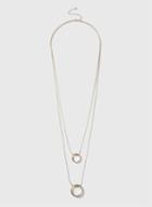 Dorothy Perkins Gold Double Circle Necklace