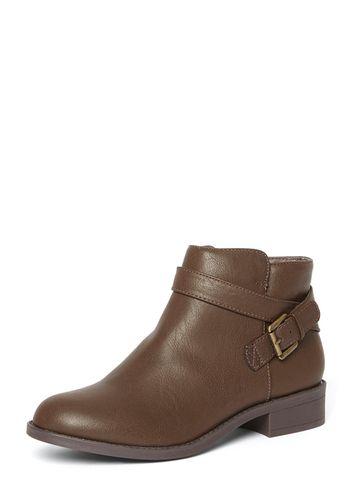Dorothy Perkins 'madia' Chocolate Buckle Boots
