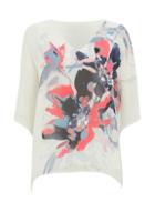 Dorothy Perkins *roman Originals Navy Chiffon Overlay Cold Shoulder Top