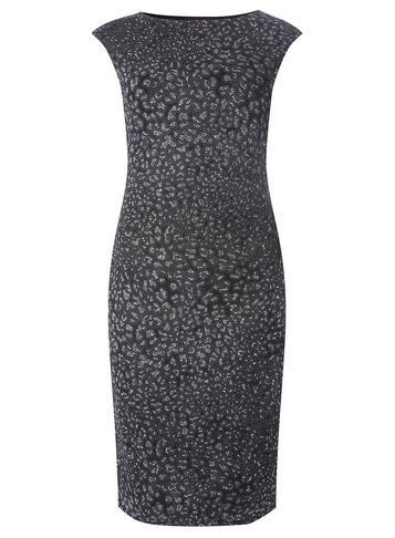 Dorothy Perkins *billie & Blossom Tall Black Animal Design Bodycon Dress