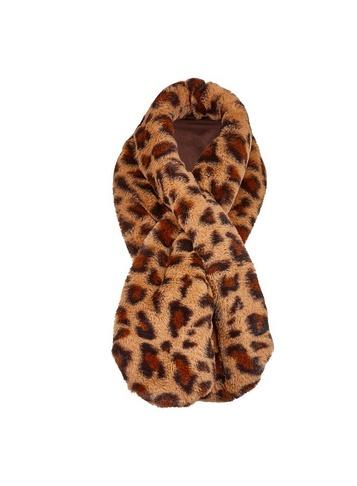 Dorothy Perkins Multi Colour Leopard Print Faux Fur Scarf