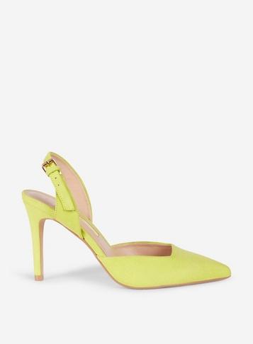 Dorothy Perkins Lime Destiny Court Shoes