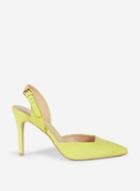Dorothy Perkins Lime Destiny Court Shoes
