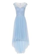 Dorothy Perkins *chi Chi London Blue Embroidered Dress