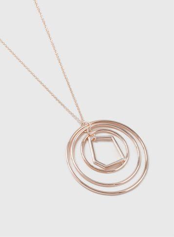 Dorothy Perkins Gold Mixed Shape Metal Necklace