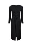 Dorothy Perkins Black Manipulated Waist Midi Dress
