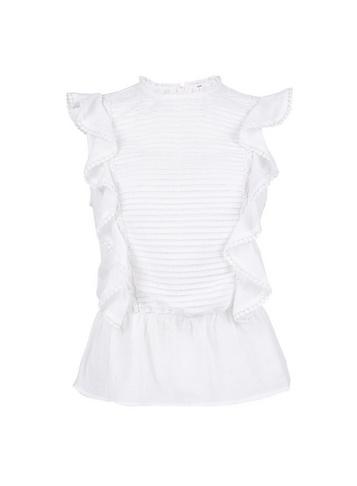 Dorothy Perkins White Pintuck Top
