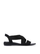 Dorothy Perkins Wide Fit Black Ream Demi Wedge Sandals
