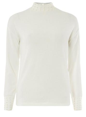 Dorothy Perkins Petite Brushed Pearl Ivory Top